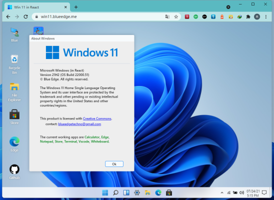 网页在线体验Windows11操作系统
