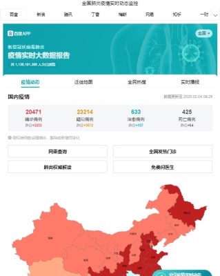 武汉疫情专题:多接口疫情地图导航新型冠状病毒肺炎疫情php源码